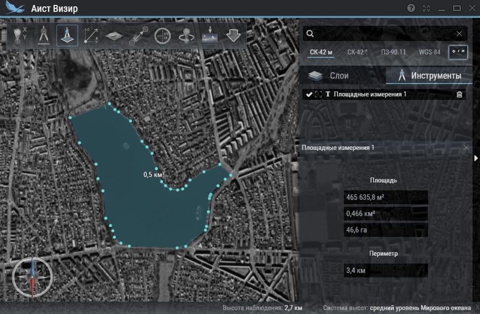 Program Complex for Visualization of Geospatial Data
