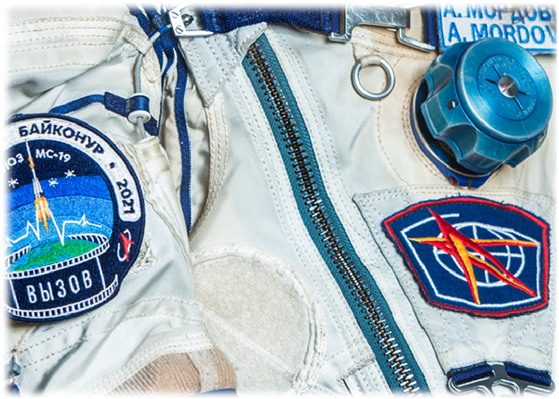 "Sokol KV-2" spacesuit of backup crew member of "Soyuz MS-19"