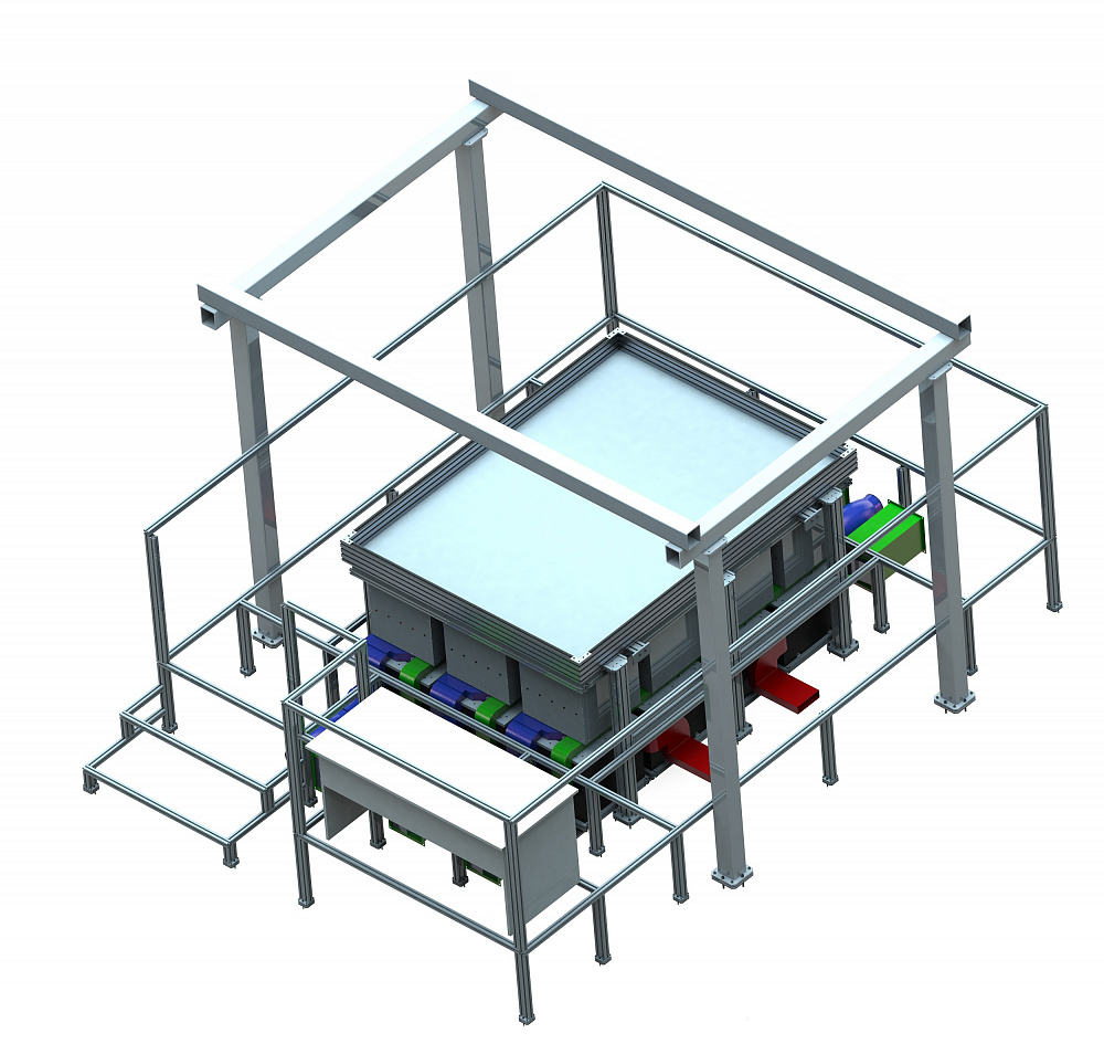 Test Bench for Mutual Movement of Spacecraft