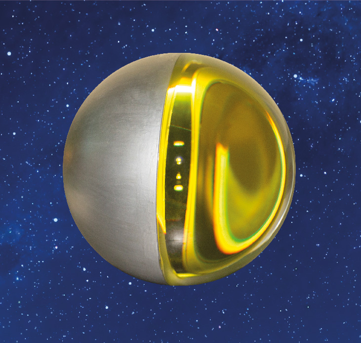 Spherical Glass Satellite "BLITZ"