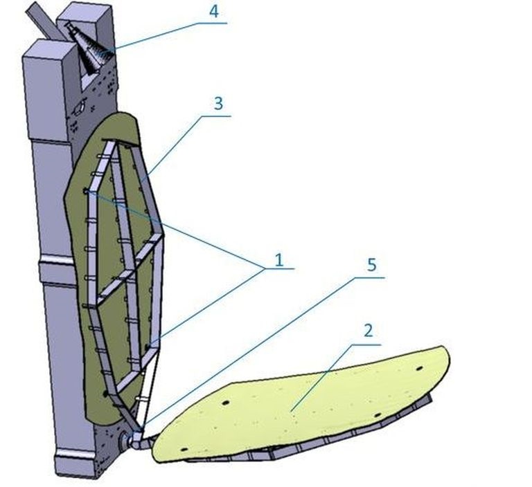 Large Ku-band Antenna System which Forms Planimetric Directional Diagram