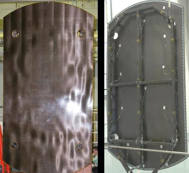 Reflector of the Large Ku-band Antenna System which Forms Planimetric Directional Diagram